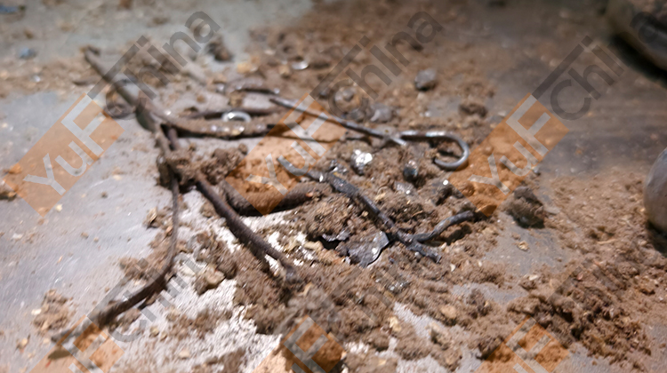 Iron products taken out from the pelletizing room.jpg