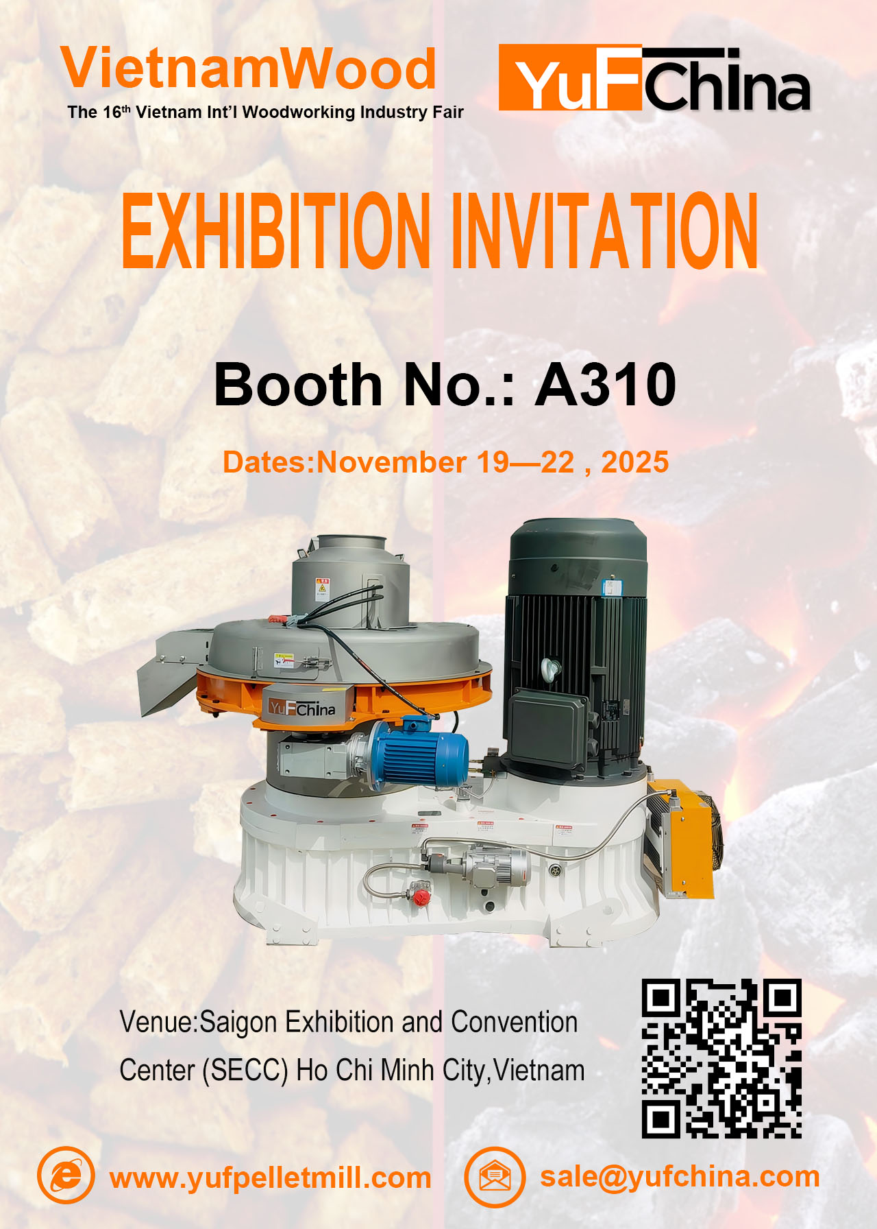 Visit YuFChina at Booth A310 – Your Premier Partner at VIETNAMWOOD 2025!
